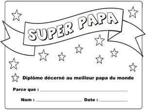 Bon Anniversaire Papa Coloriage Dipl´me Du Meilleur Papa 9 Mod¨les Imprimer