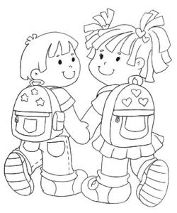 C Est La Rentrée Coloriage Coloriages La Rentree Ecole