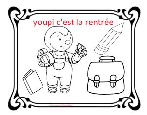 C Est La Rentrée Coloriage Coloriages Pour La Rentree Des Classes