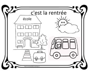 C Est La Rentrée Coloriage Coloriages Pour La Rentree Des Classes