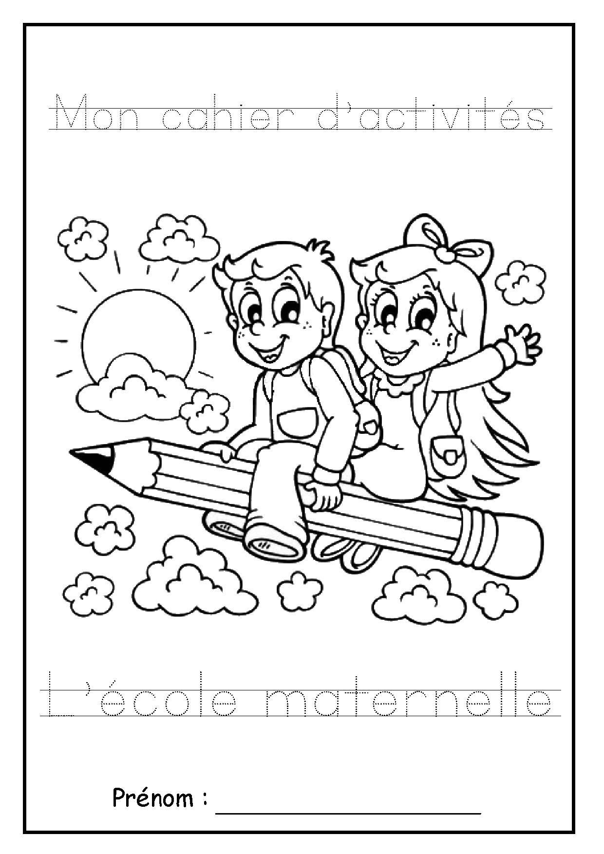 Cahier De Coloriage Moyenne Section Cahier De Vacances Moyenne Section A Imprimer Arouisse