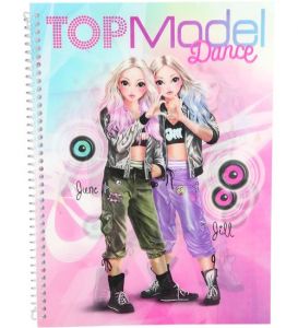 Cahier top Model Coloriage Depesche Livre De Coloriage Et Design Fun Dance Mod¨le top Multicolore
