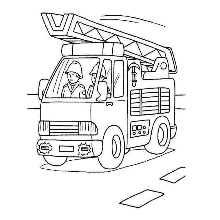 Camion De Pompier Coloriage A Imprimer Coloriage Camion Pompier A Imprimer Gratuit