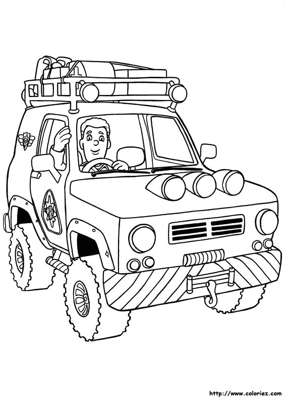 Camion De Pompier Coloriage A Imprimer Coloriage La Voiture De Pompier Dessin Gratuit   Imprimer