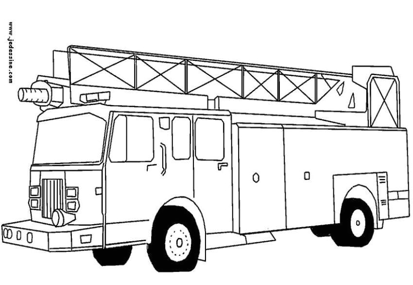Camion De Pompier Coloriage A Imprimer Dessins Gratuits   Colorier Coloriage Camion Pompier  