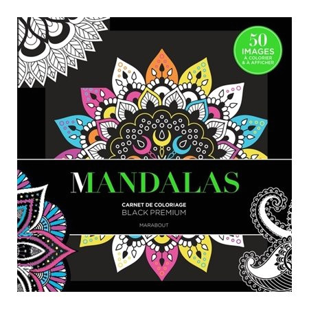 Carnet De Coloriage Black Premium Mandalas Carnet De Coloriage Black Premium 50 Images à