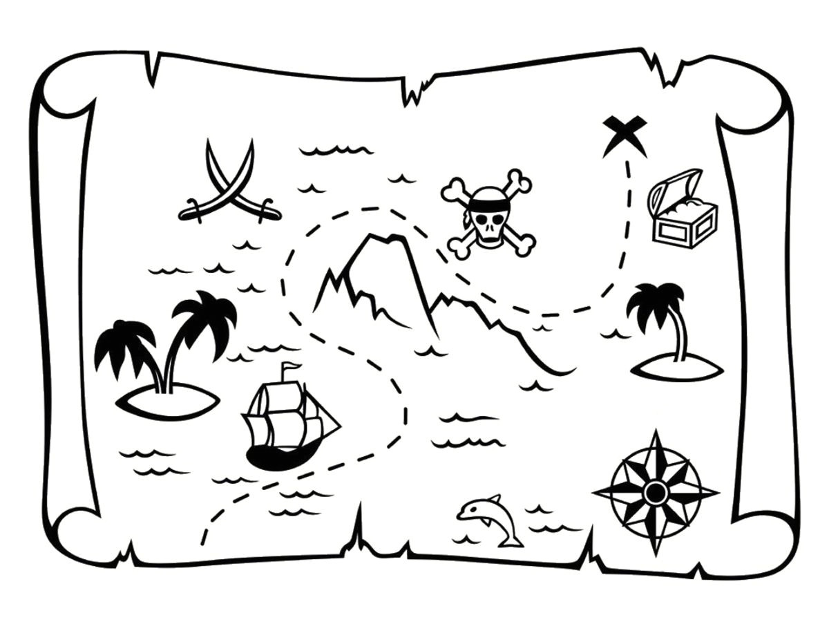 Carte Coloriage A Imprimer Coloriage Carte Au Trésor Dessins À Imprimer