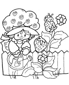 Charlotte Aux Fraise Coloriage A Imprimer Charlotte   La Fraise