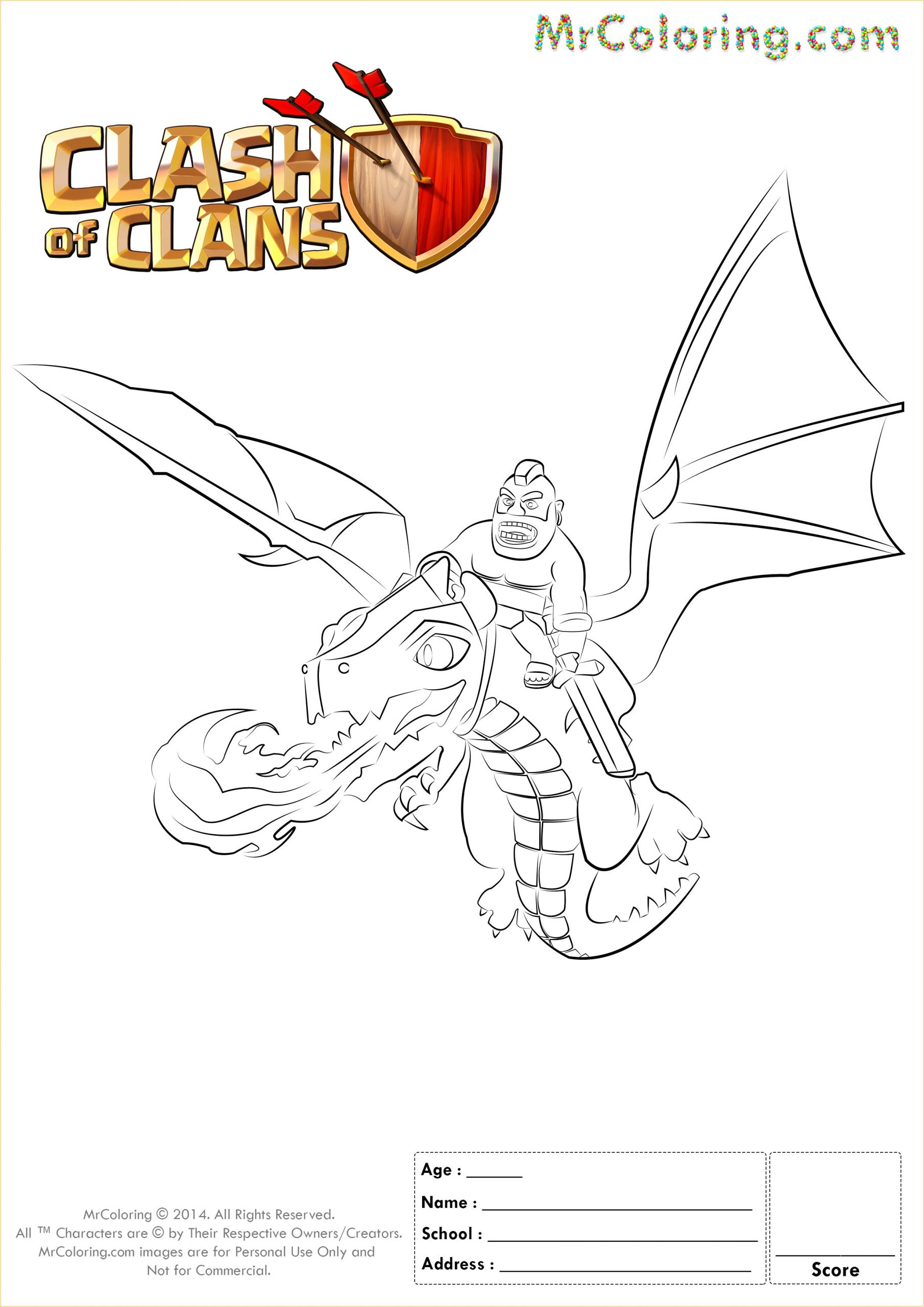 Clash Of Clans Coloriage Coloriage Clash Royale Zappy