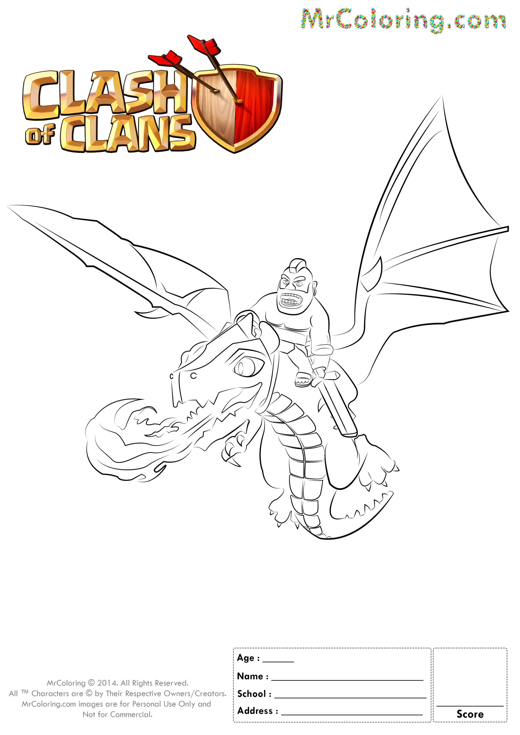 Clash Of Clans Coloriage Gratuit 14 De Luxe Coloriage Clash Clan Collection