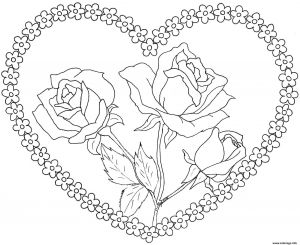 Coeur D Amour Coloriage Idees De Fait Main Coeur Dessin Rose