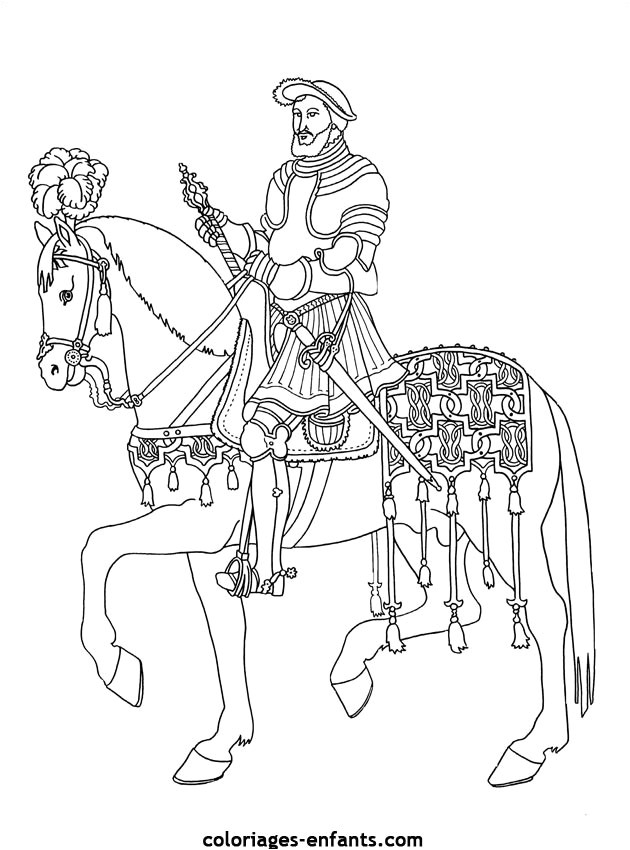 Coloriage 1er De L An Les Coloriages Des Rois De France