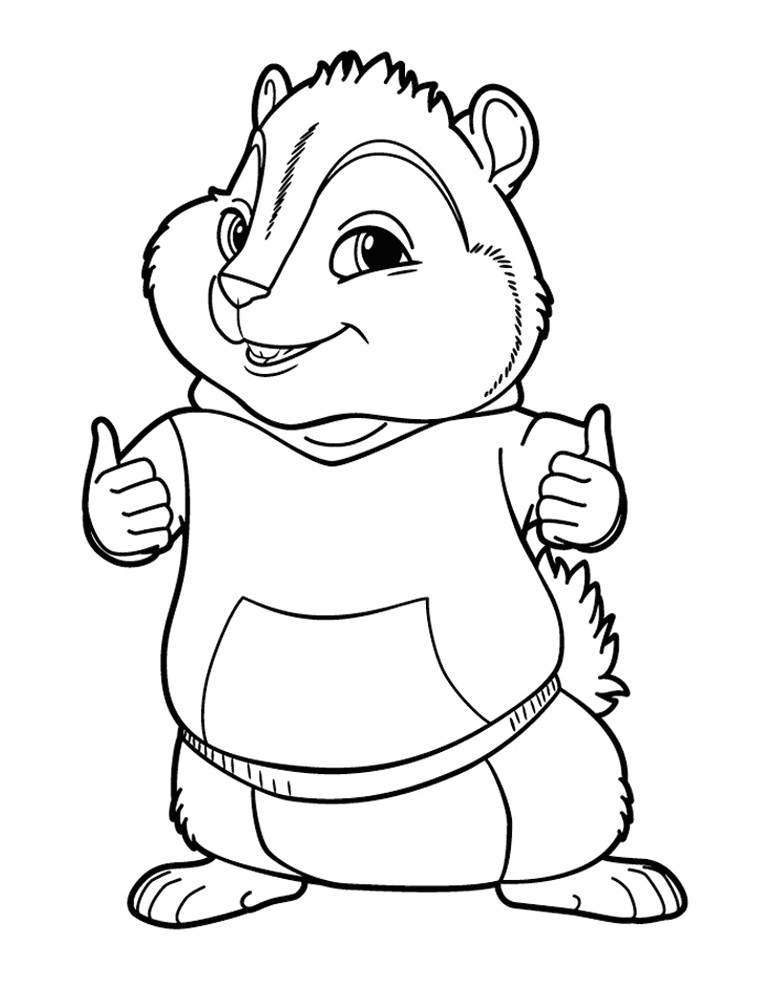 Coloriage A Imprimer Alvin Et Les Chipmunks 3 Alvin Et Les Chipmunks 3 Coloriage Alvin Et Les