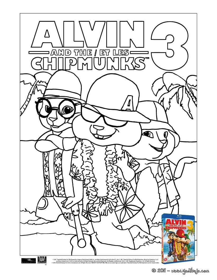 Coloriage A Imprimer Alvin Et Les Chipmunks 3 Coloriages Coloriage D Alvin Simon Et theodore Fr