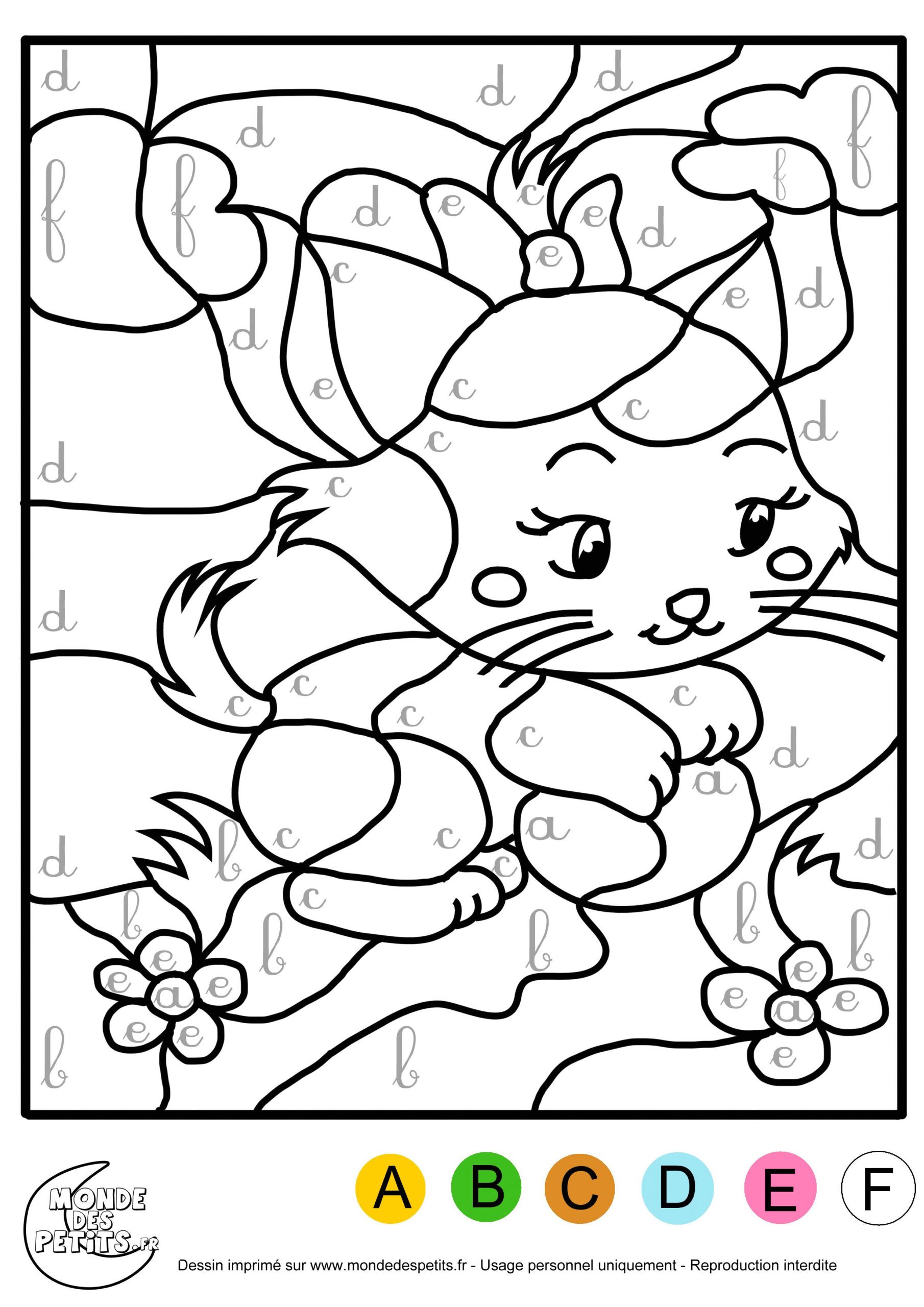 Coloriage à Imprimer Avec Code Couleur Coloriage Avec Code Couleur