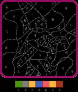 Coloriage à Imprimer Avec Code Couleur Coloriage