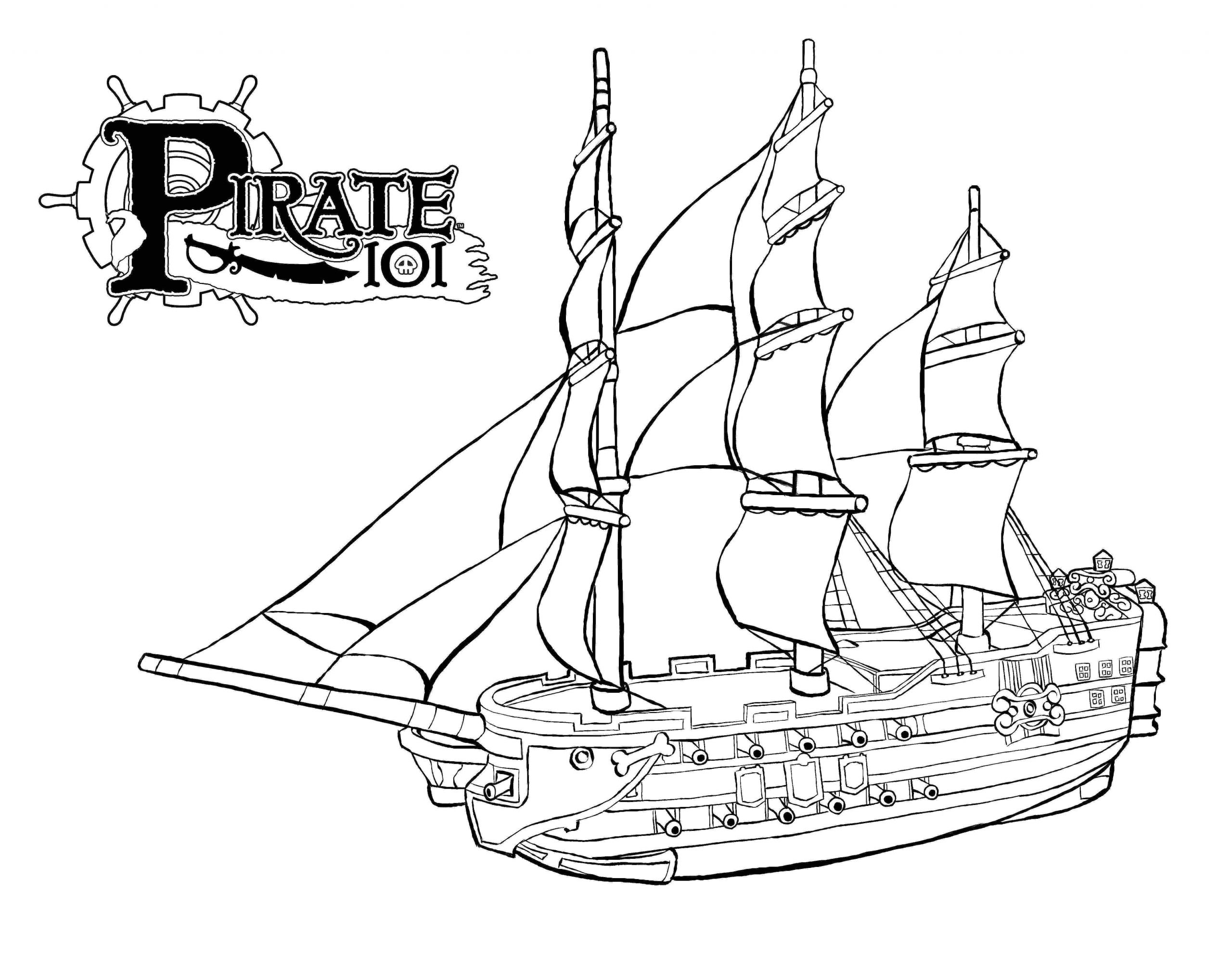 Coloriage à Imprimer Bateau Pirate 17 Dessins De Coloriage Bateau Pirate à Imprimer