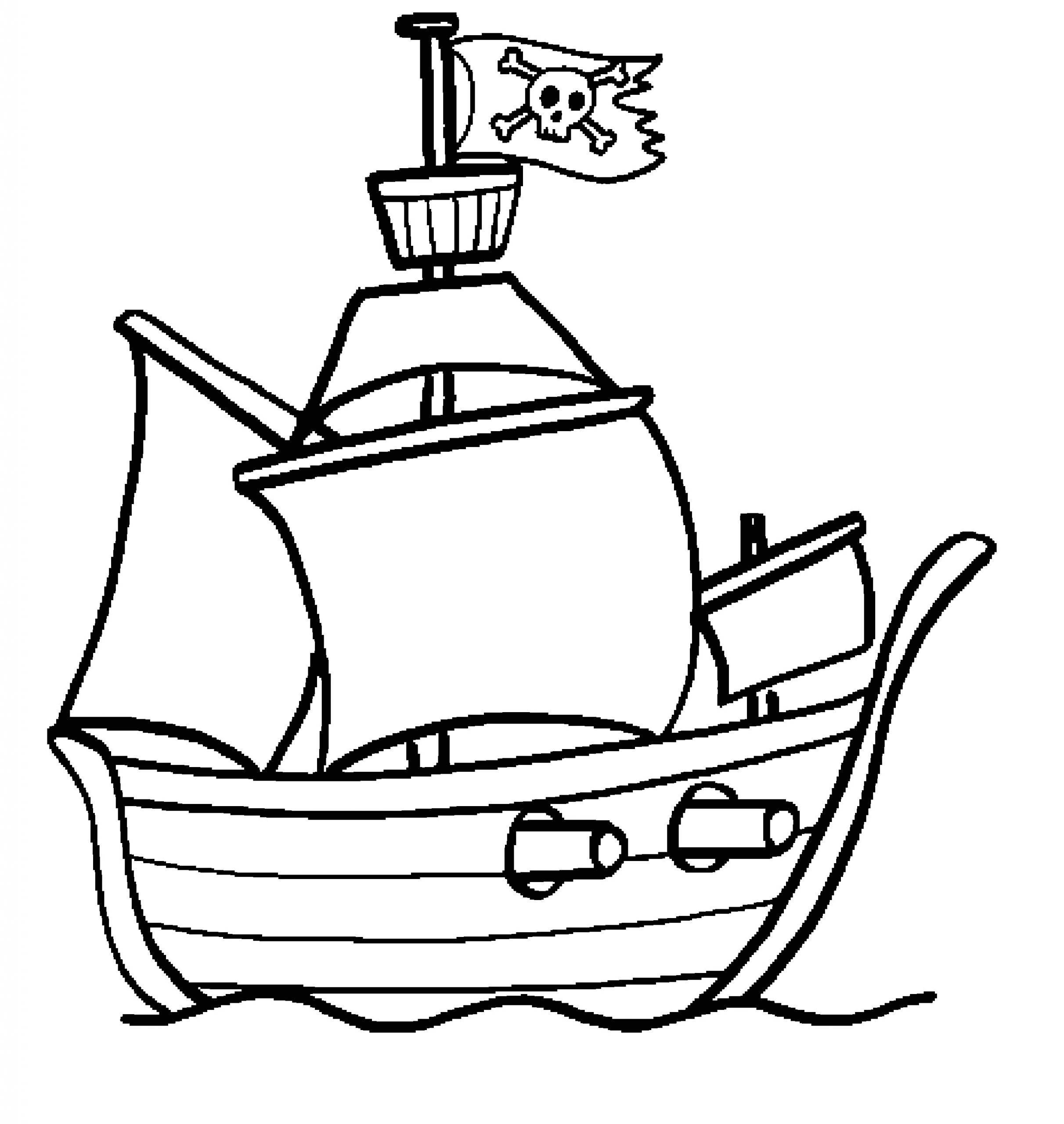 Coloriage à Imprimer Bateau Pirate Bateau Pirate 13 Transport – Coloriages à Imprimer