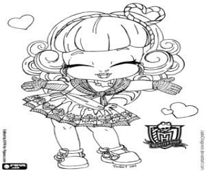 Coloriage A Imprimer Bebe Monster High Omalovánky Monster High Baby Omalovánky