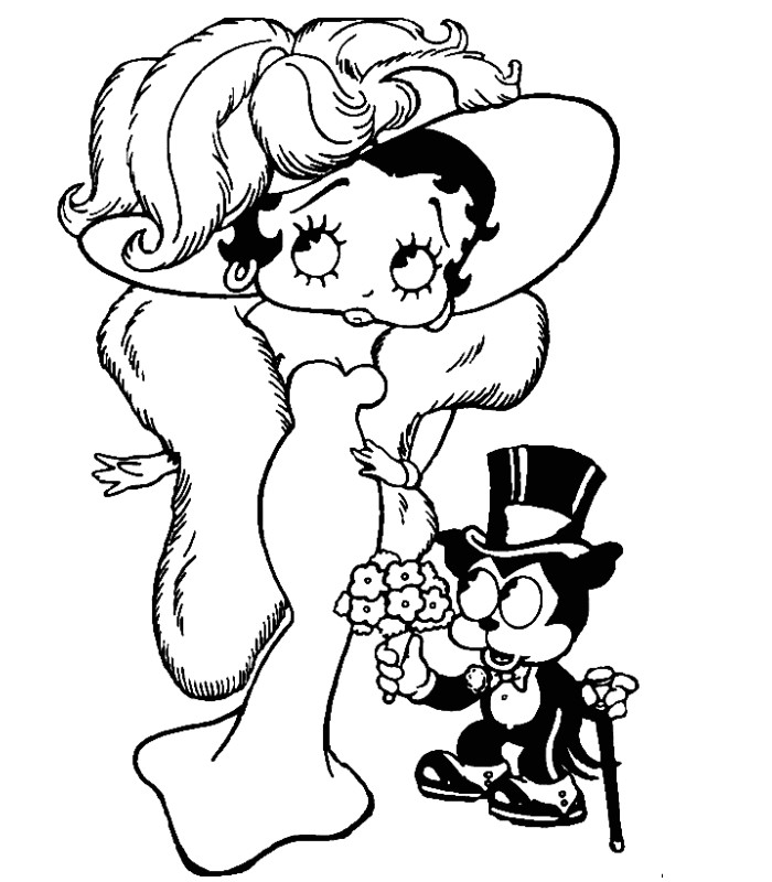 Coloriage à Imprimer Betty Boop 302 Found