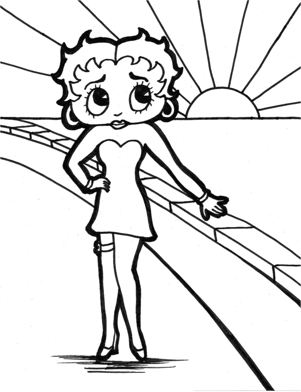 Coloriage à Imprimer Betty Boop Betty Boop 1 Coloriage Betty Boop Coloriages Pour Enfants