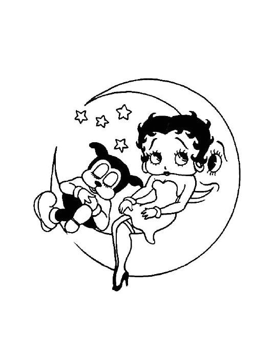 Coloriage à Imprimer Betty Boop Nos Jeux De Coloriage Betty Boop à Imprimer Gratuit