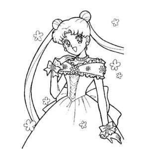 Coloriage à Imprimer Blanche Neige Princesse Disney Dessin Kawaii Fille