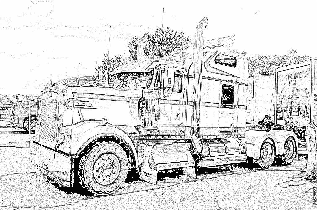 Coloriage A Imprimer Camion Americain Coloriage Camion Americain A Imprimer Jobstips