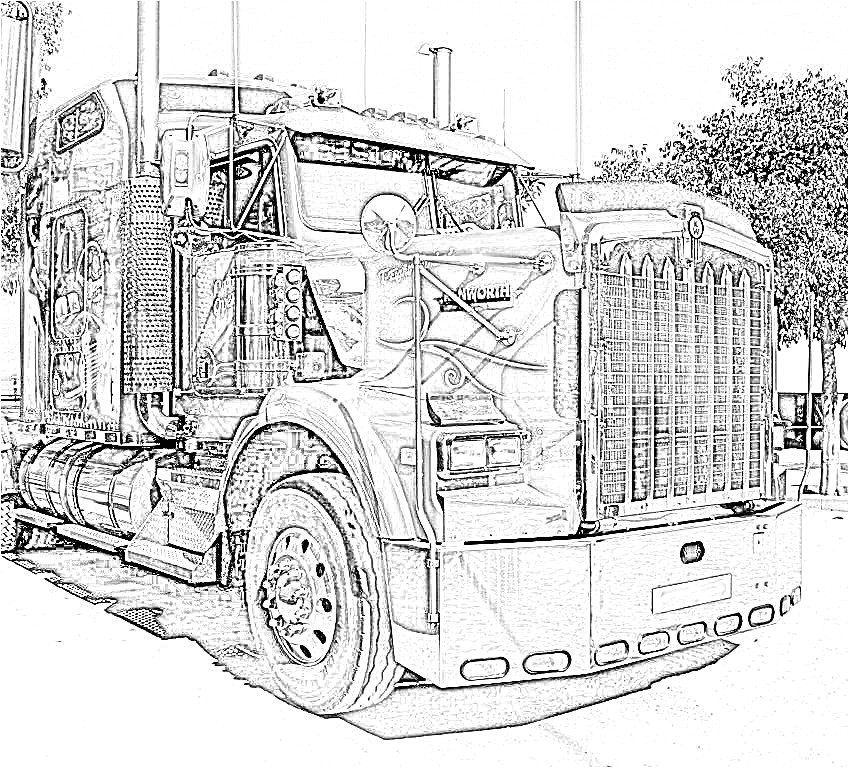 Coloriage A Imprimer Camion Americain Coloriage Un Camion Rouge Imprimer Pour Les Enfants Dessin