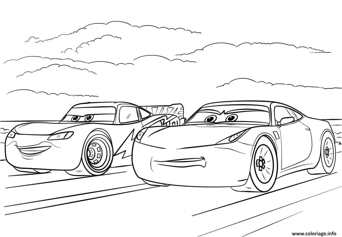 Coloriage A Imprimer Cars 3 Coloriage Mcqueen and Ramirez From Cars 3 Disney Dessin