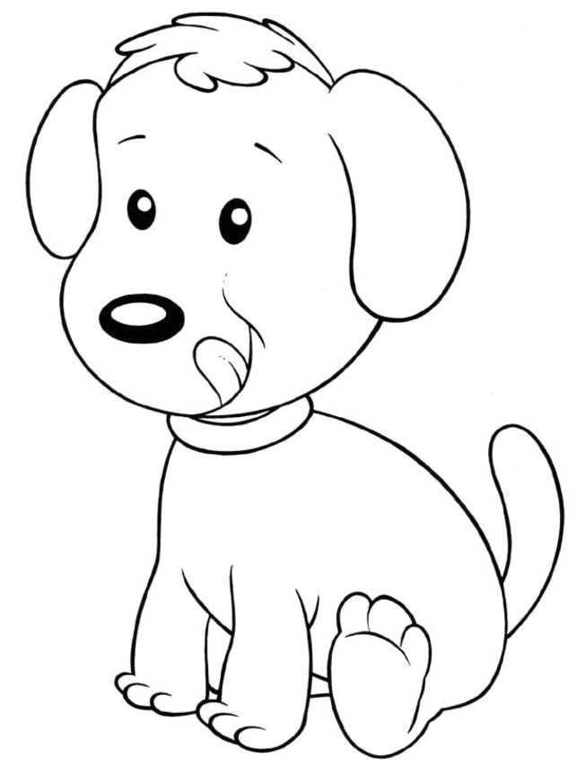 Coloriage A Imprimer Chien Gratuit Coloriage Chien Facile Dessin Gratuit à Imprimer