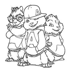 Coloriage A Imprimer Chipmunks Les 55 Meilleures Images De Alvin Et Les Chipmunks