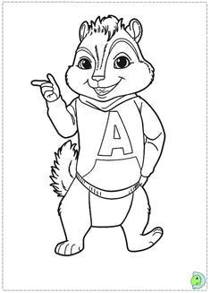 Coloriage A Imprimer Chipmunks Leuk Voor Kids