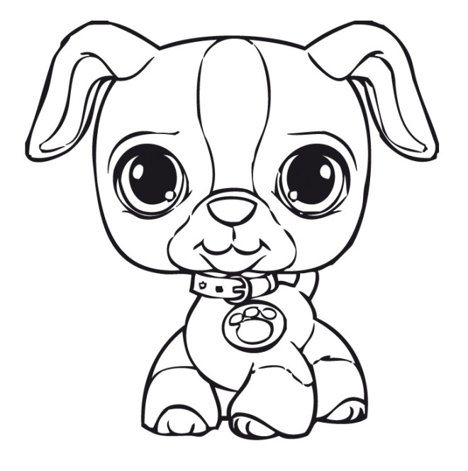 Coloriage A Imprimer D Animaux Trop Mignon Dessin De Chiot Trop Mignon