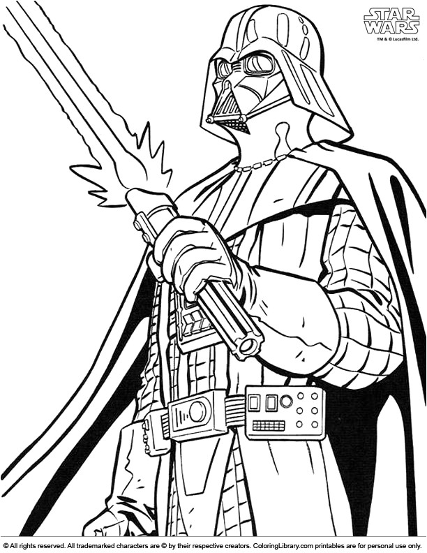Coloriage à Imprimer Dark Vador Image Coloriage Star Wars Gratuit Image