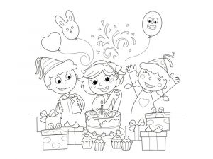 Coloriage A Imprimer De Anniversaire Coloriage Anniversaire 20 Dessins à Imprimer