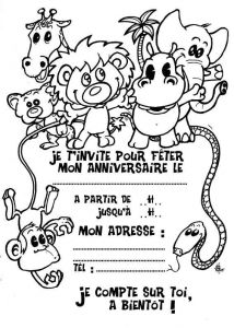 Coloriage A Imprimer De Anniversaire Dessin Et Coloriage D Anniversaire Pour Enfant à Imprimer
