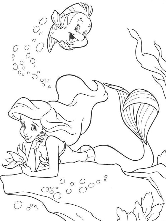 Coloriage A Imprimer De Ariel 19 Dessins De Coloriage De Ariel La Petite Sirène A