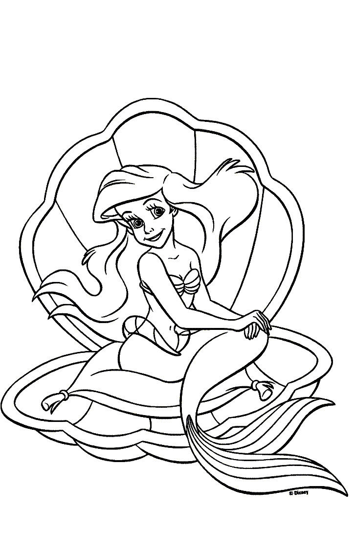 Coloriage A Imprimer De Ariel La Petite Sirene Ariel 5 Coloriage La Petite Sirène