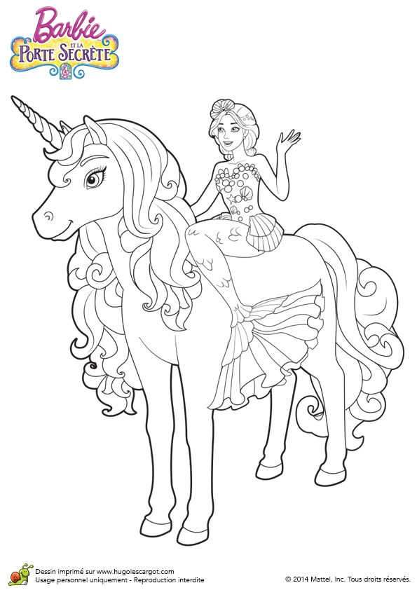 Coloriage à Imprimer De Barbie Sirene Coloriages Dessins Modles Dessins Activit Manuelle Enfant La