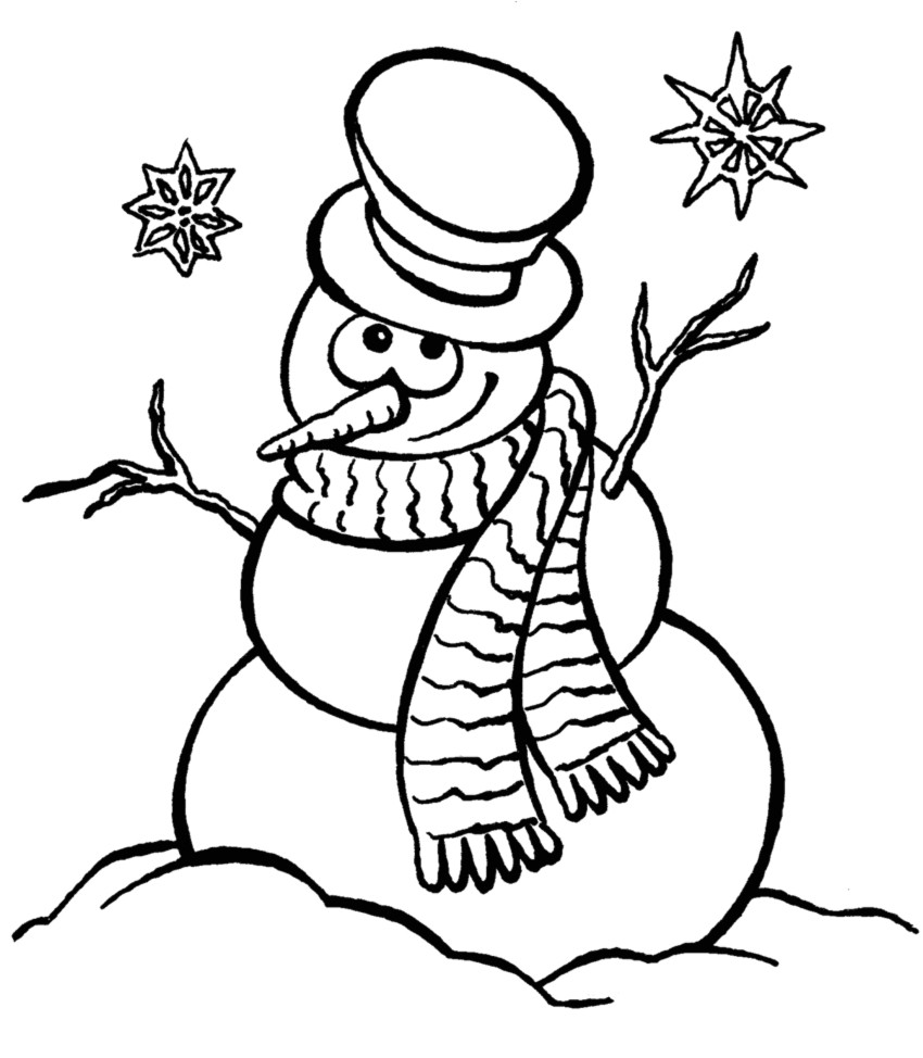 Coloriage A Imprimer De Bonhomme De Neige Bonhomme De Neige 137 Personnages – Coloriages à Imprimer