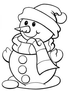 Coloriage A Imprimer De Bonhomme De Neige Coloriage Bonhomme De Neige à Colorier Dessin à Imprimer