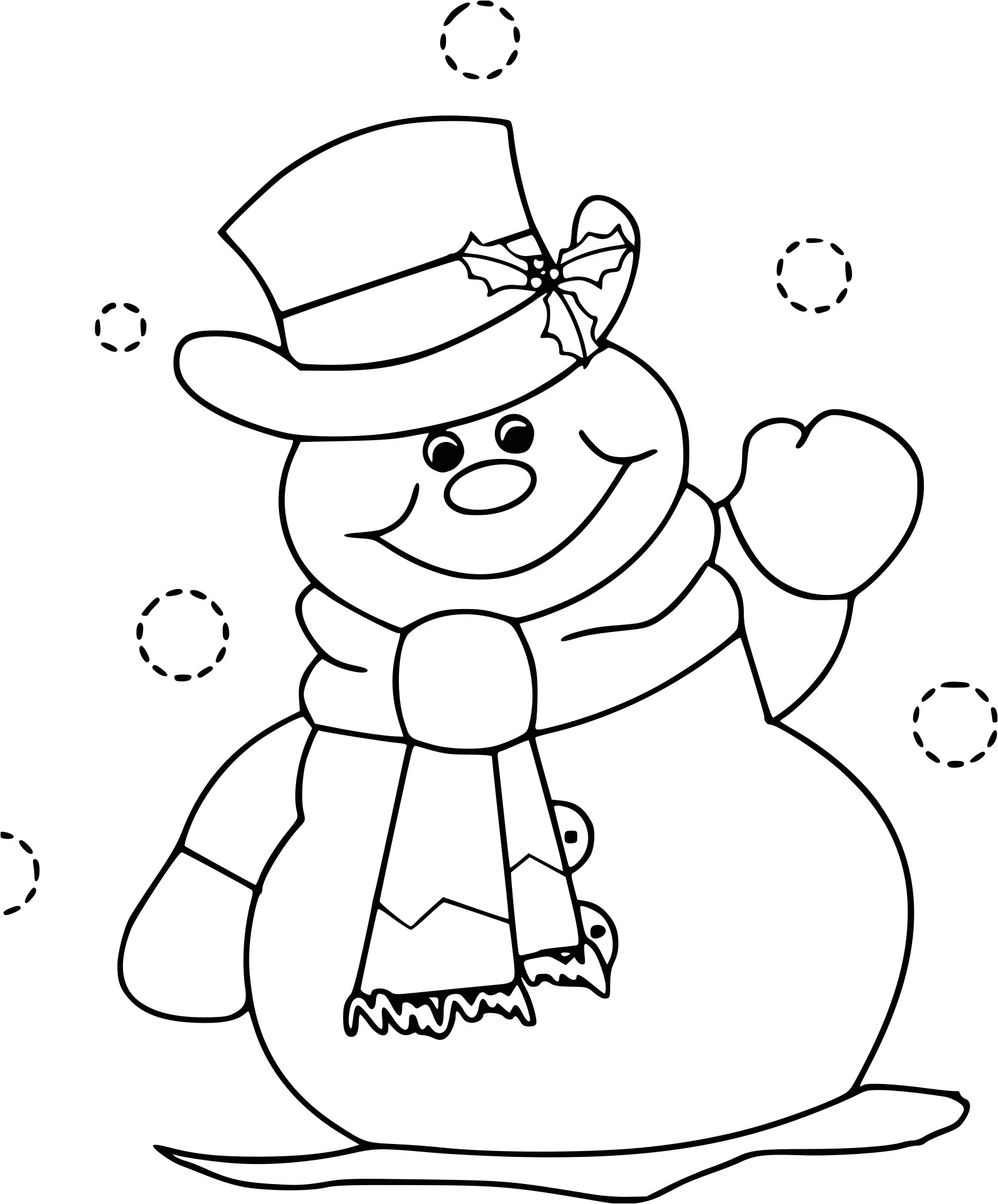 Coloriage A Imprimer De Bonhomme De Neige Coloriage Bonhomme De Neige