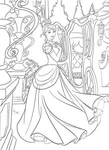 Coloriage A Imprimer De Cendrillon Dessin Danniversaire Rigolo Inspirant Coloriage De Princesse