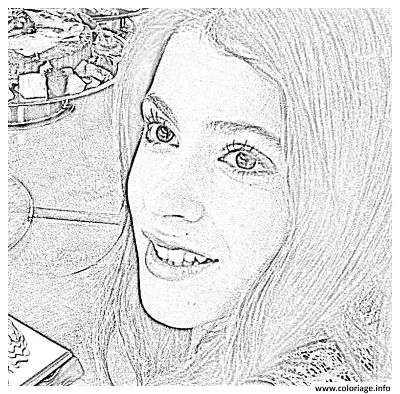Coloriage A Imprimer De Chanteuse Coloriage Violetta Visage Angelique Chanteuse Dessin