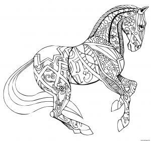 Coloriage A Imprimer De Cheval Gratuit Coloriage Adulte Cheval Par Selah Works Dessin