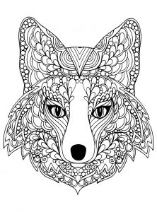 Coloriage A Imprimer De Chien Gratuit Coloring Page Beutiful Fox Head Free to Print