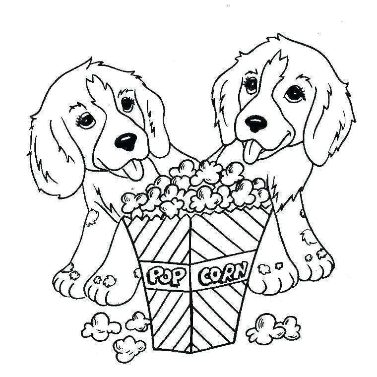 Coloriage A Imprimer De Chien Mignon Dessin De Chiot Trop Mignon