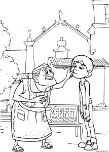 Coloriage A Imprimer De Coco Coloriage Coco Miguel Et Sa Grand Mere Disney Pixar Dessin