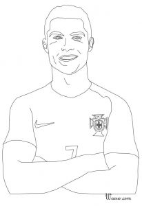 Coloriage à Imprimer De Foot De Ronaldo Coloriage Cristiano Ronaldo Au Portugal à Imprimer